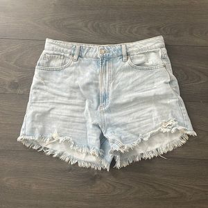 2/$30 high wasted light blue jean loose shorts